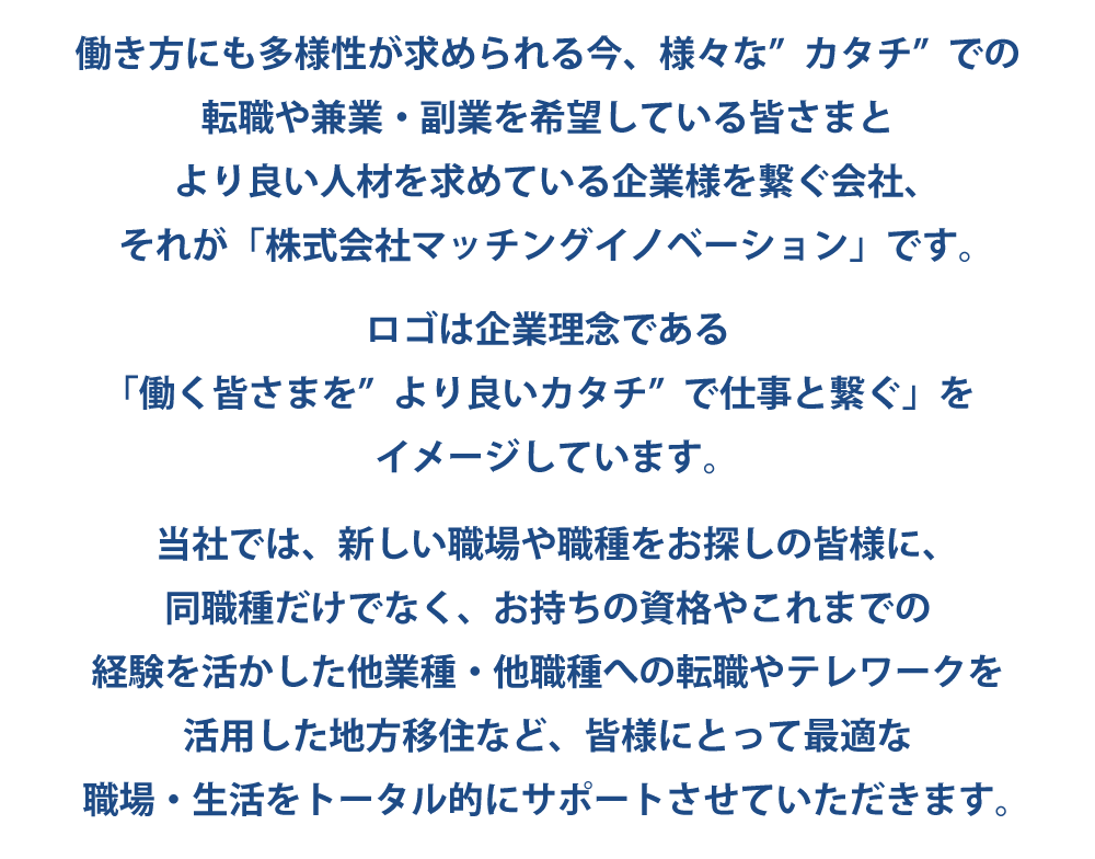 株式会社マッチングイノベーションの経営理念